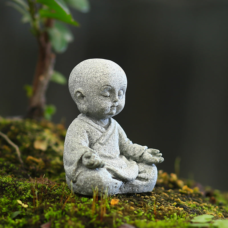 Little Sandstone Monks with Four Wise Principles