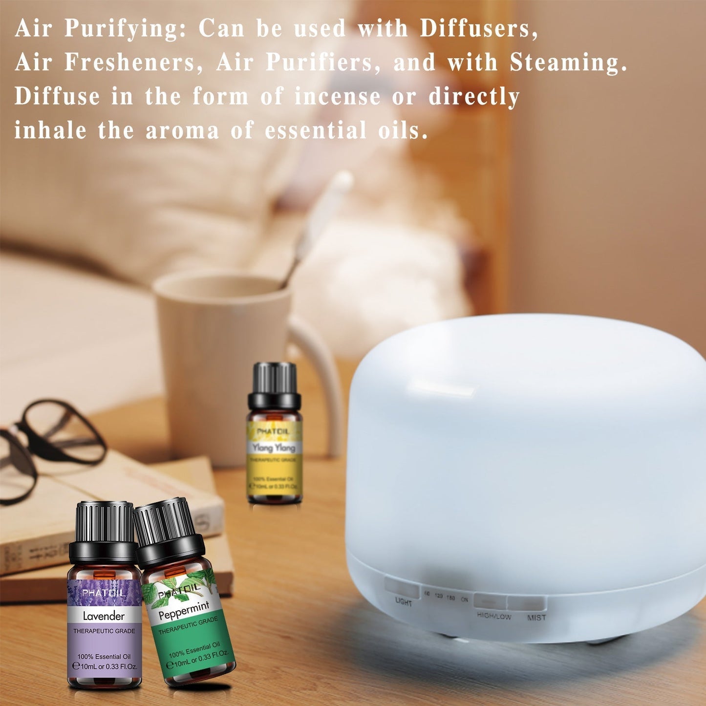 Phatoil Pure Natural Essential Oils Set (10 pcs)