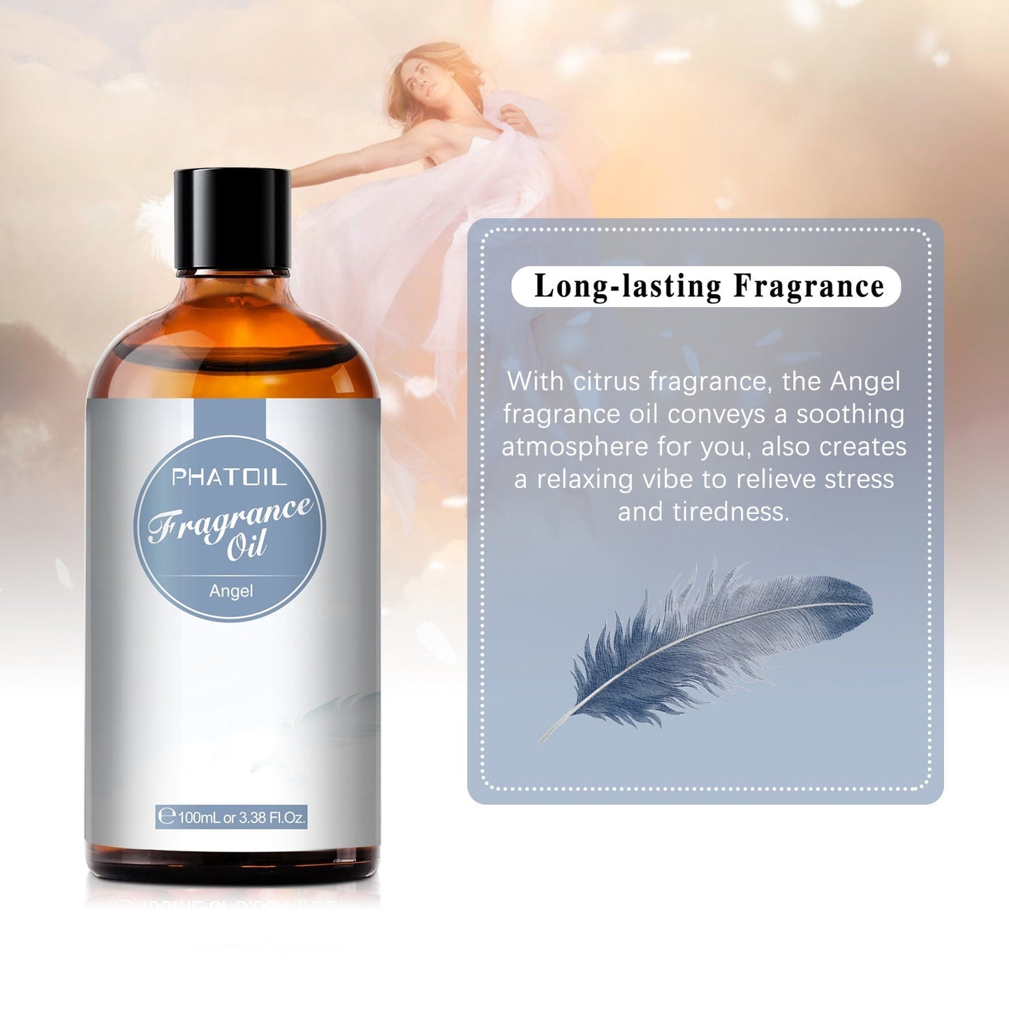 Phatoil 100ml Fragrance Oils With Droppers And Roll-On Bottles