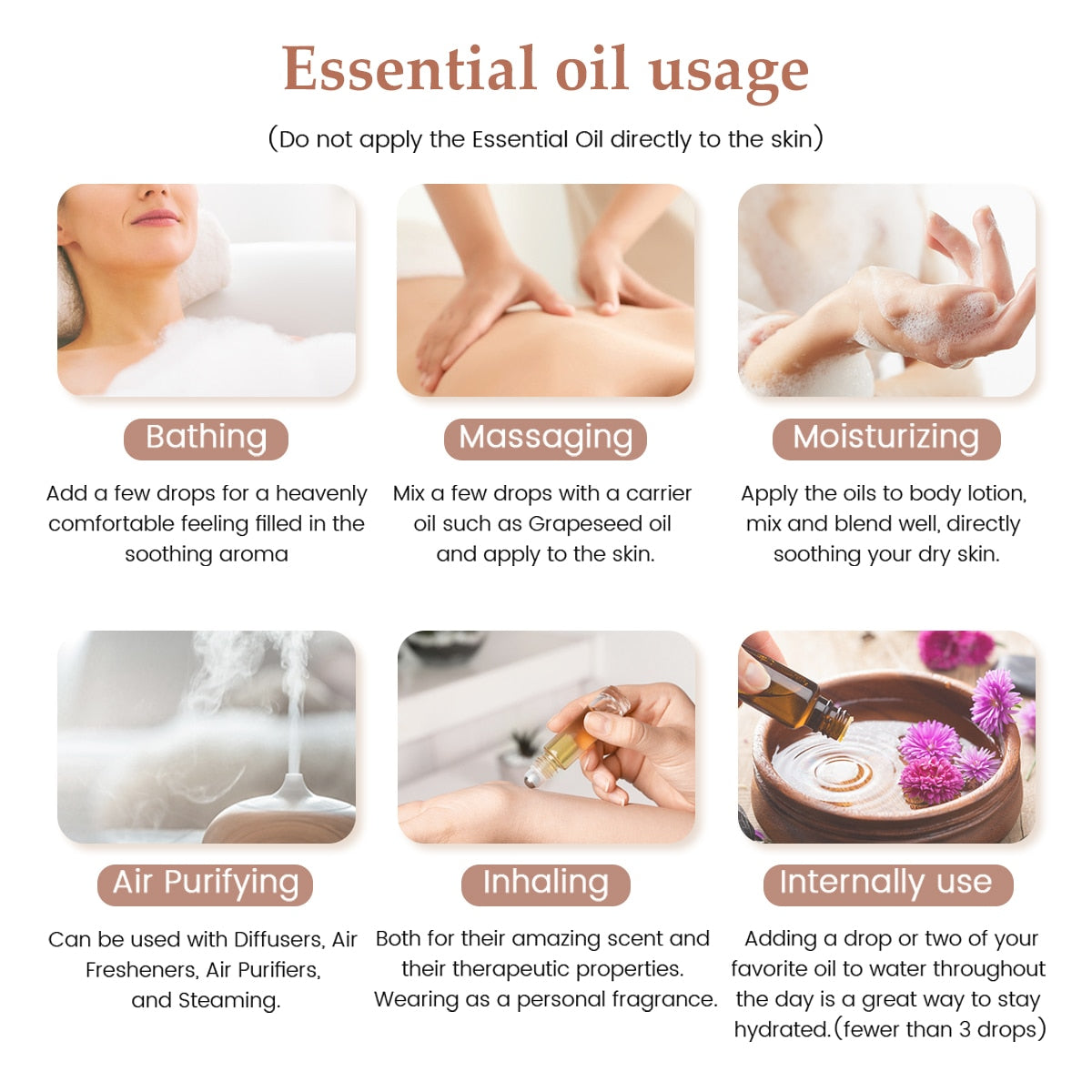 Phatoil 30ML Pure Plant Natural Essential Oils Gift Box Set (3pcs)