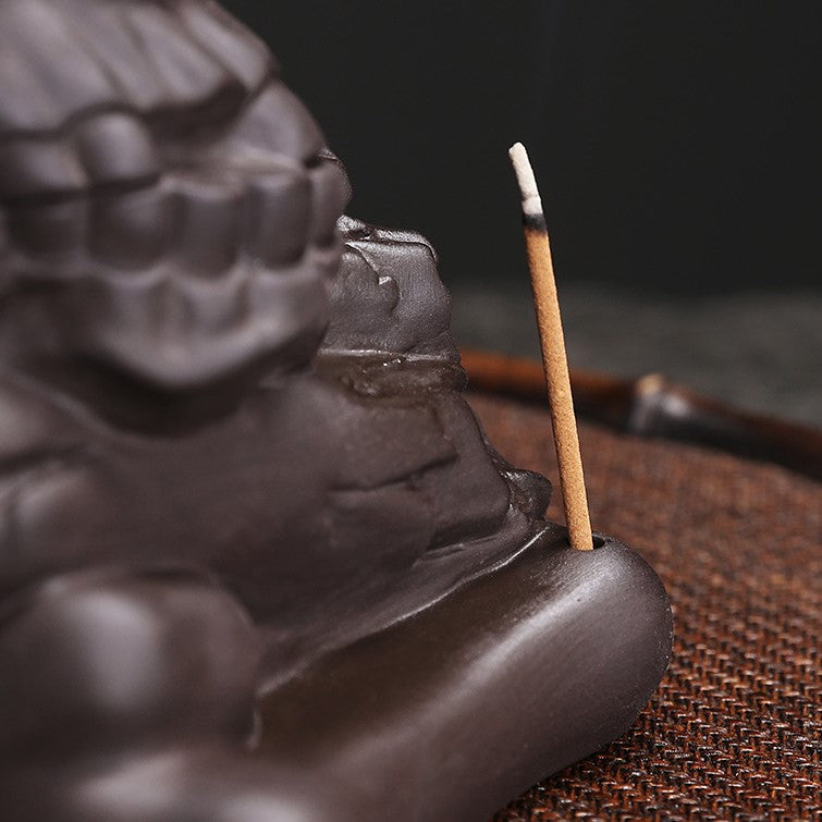 Halloween Skull Backflow Incense Burner Stick Holder