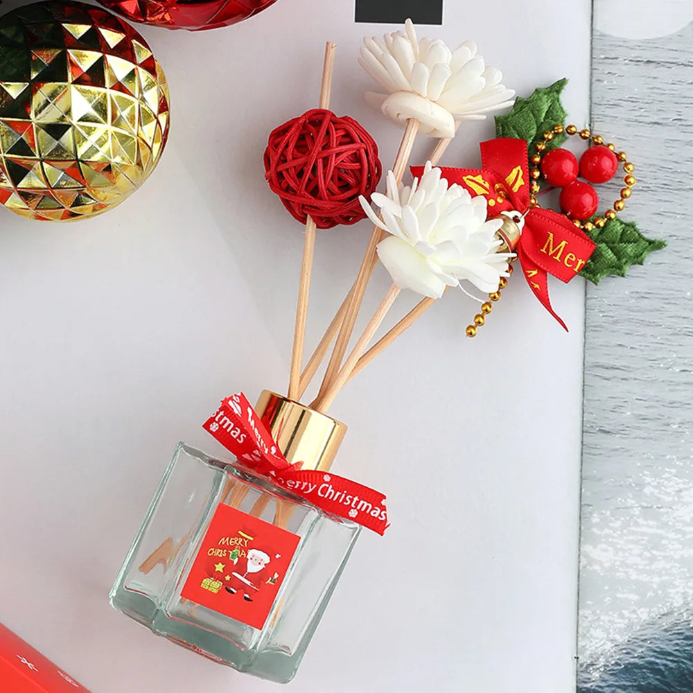 Christmas Aroma Artificial Plants Reed Diffuser With Sticks