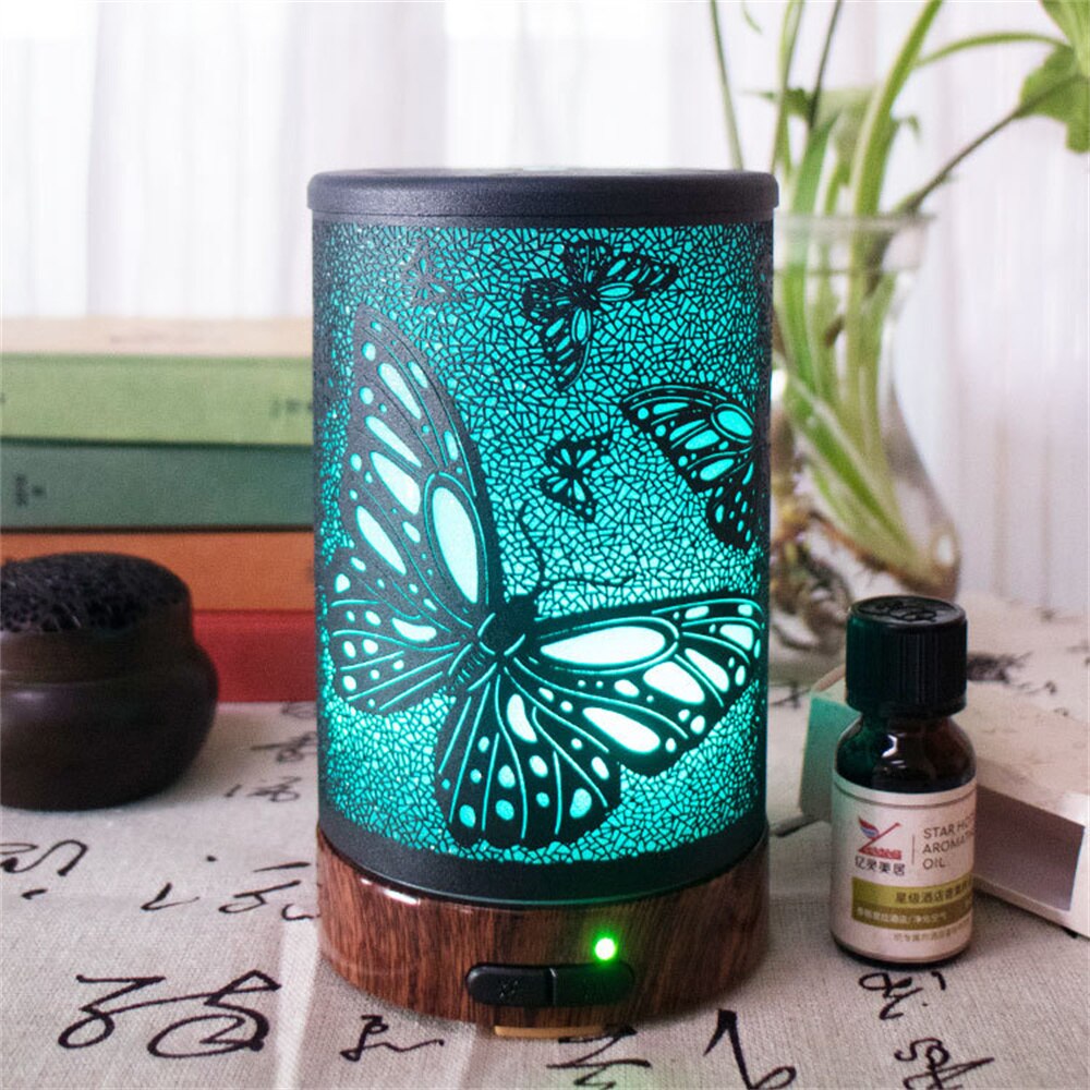 Vintage Metal Ultrasonic 100ml Essential Oil Aroma Diffuser