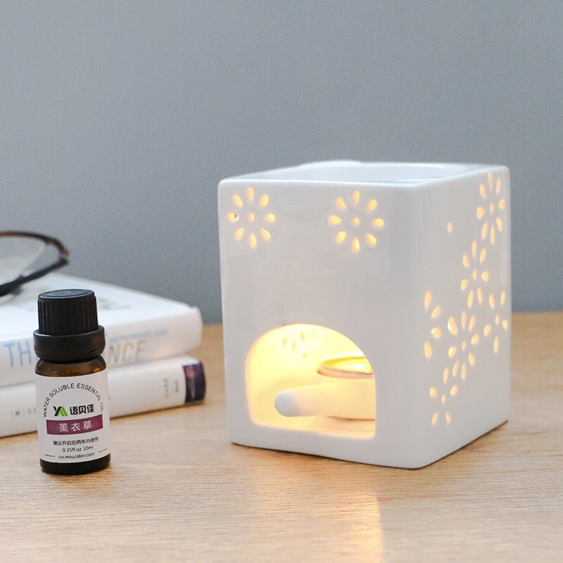 Ceramic Tealight Candle Holder Oil Burner Aroma Diffuser