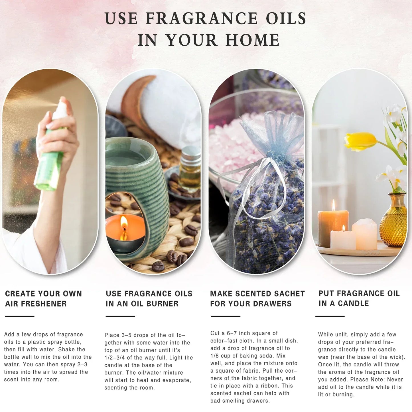 Phatoil 100ml Fragrance Oils With Droppers And Roll-On Bottles