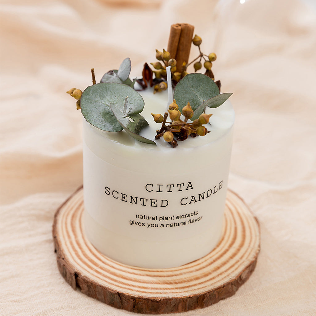 Soy Wax Romantic Aromatherapy Pillar Citta Scented Candle