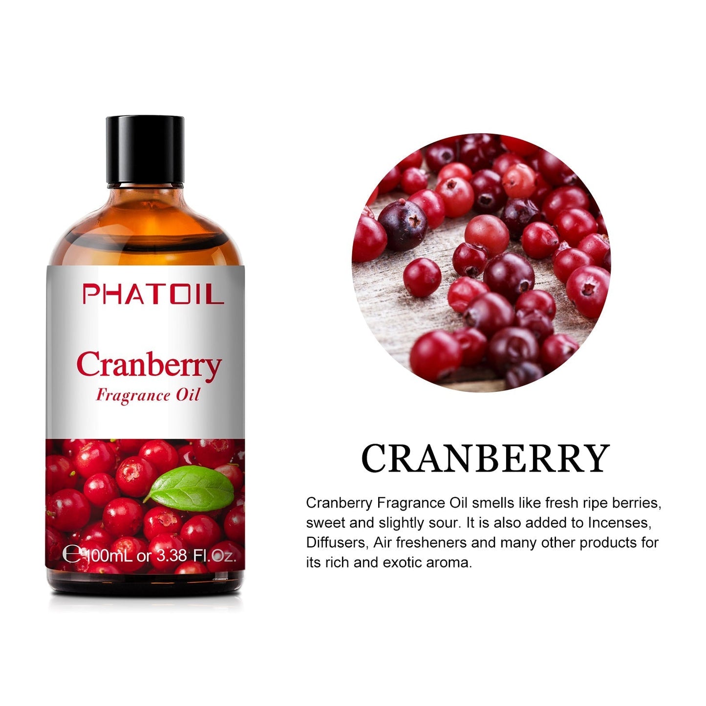 Phatoil 100ml Fruit Perfume Fragrance Oils for Aroma Diffuser With Droppers