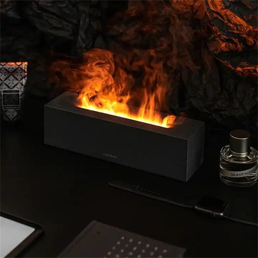 200ml Flame Humidifier Aromatic Essential Oil Electric Ultrasonic Diffuser