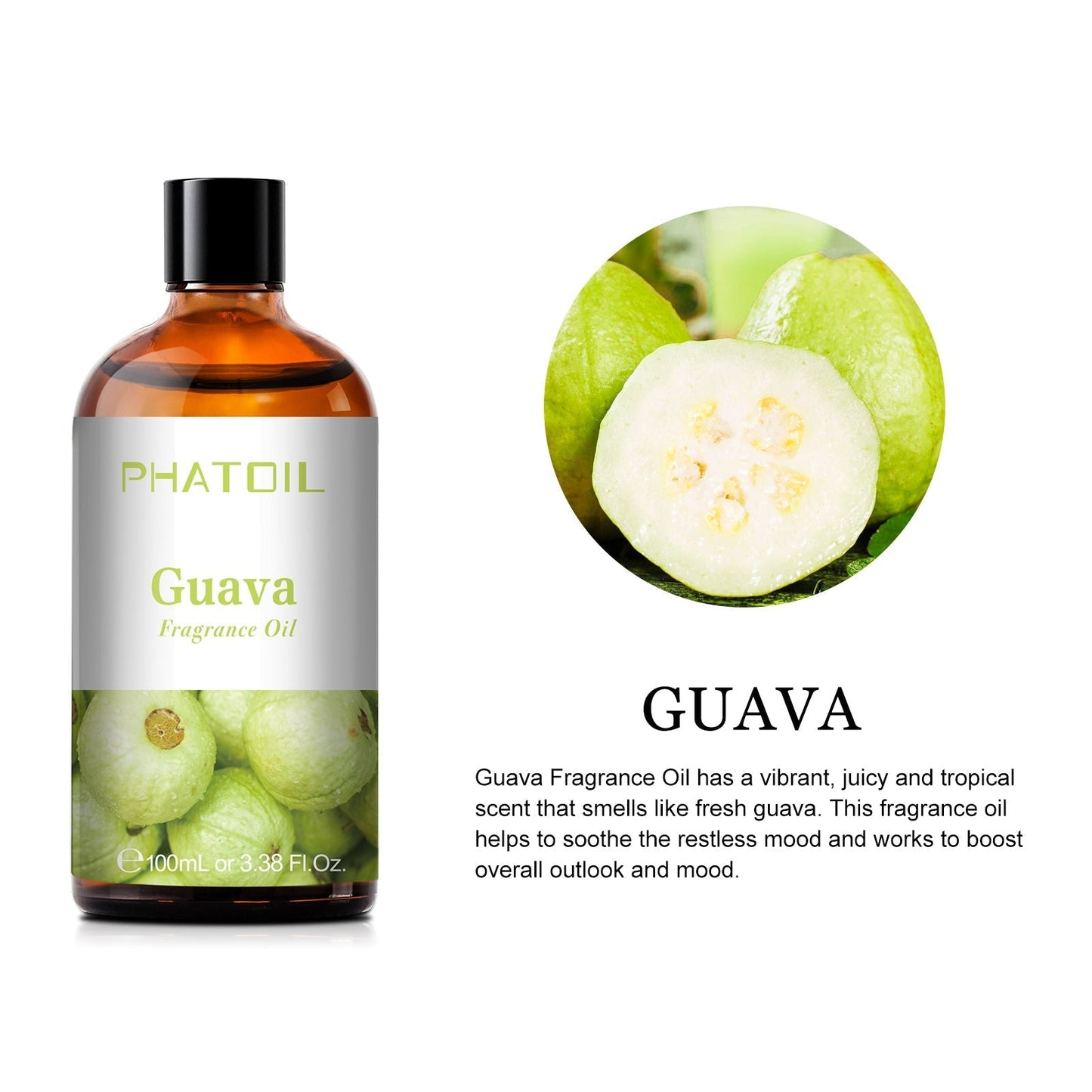 Phatoil 100ml Fruit Perfume Fragrance Oils for Aroma Diffuser With Droppers