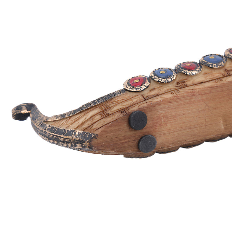Retro Carving Viking Dragon Boat Incense Stick Holder