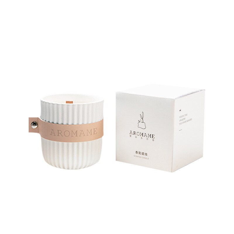 Aromame Romantic Scented Soy Wax Aromatherapy Potpourri Pillar Candle