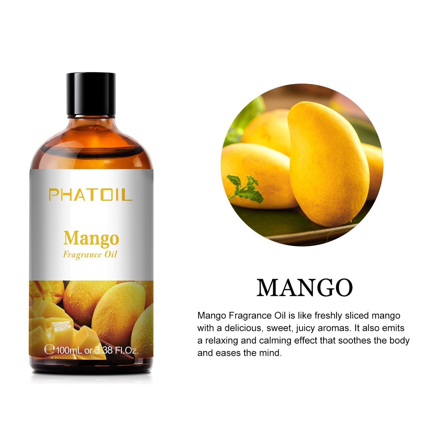 Phatoil 100ml Fruit Perfume Fragrance Oils for Aroma Diffuser With Droppers