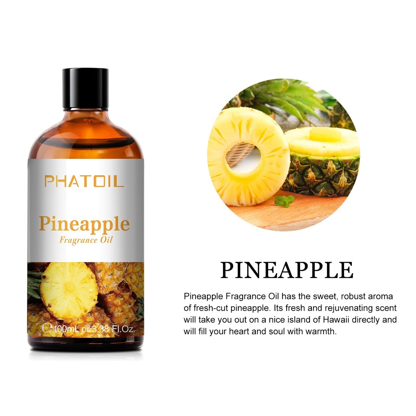 Phatoil 100ml Fruit Perfume Fragrance Oils for Aroma Diffuser With Droppers