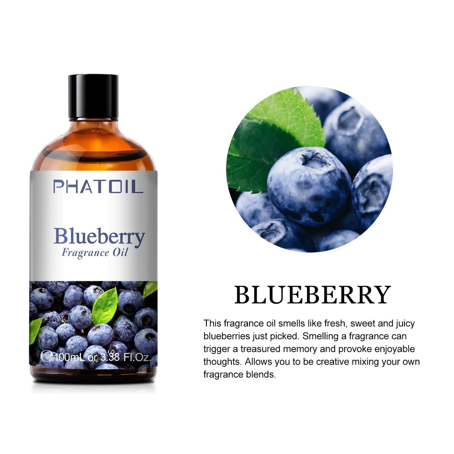 Phatoil 100ml Fruit Perfume Fragrance Oils for Aroma Diffuser With Droppers