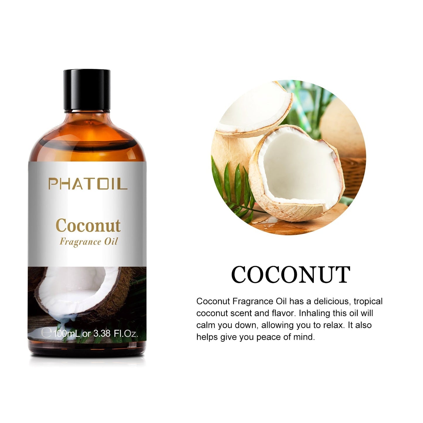 Phatoil 100ml Fruit Perfume Fragrance Oils for Aroma Diffuser With Droppers