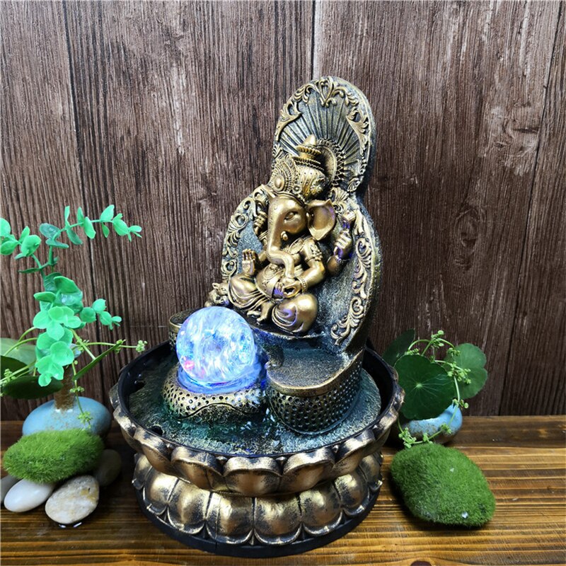 Elephant God Ganesha Lucky Water Fountain