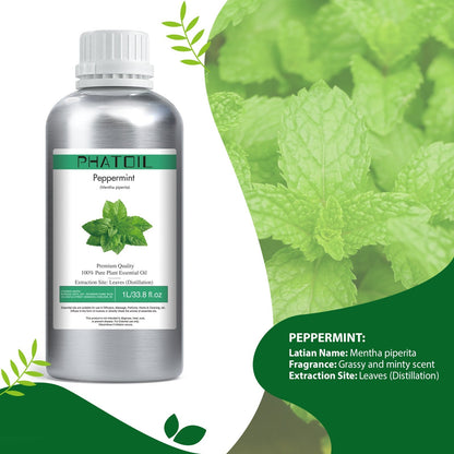 Phatoil 1000ml Pure Plant Essential Oil Fragrance With Droppers