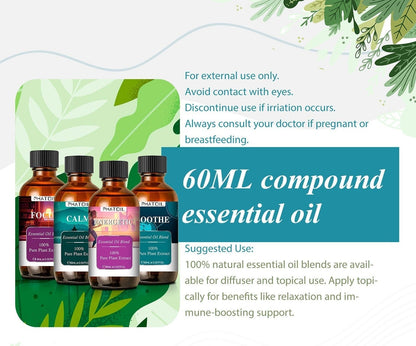 Phatoil 60ml Compound Essential Oil Pure Plant Extract With Dropper