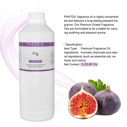 Phatoil 1000ml Fruit Fragrance Oil Perfume for Aroma Diffuser With Droppers And Roll-On Bottles