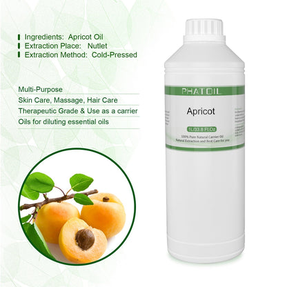 Phatoil 1000ml Carrier Oil For Dilute With Essential Oils With Two Droppers
