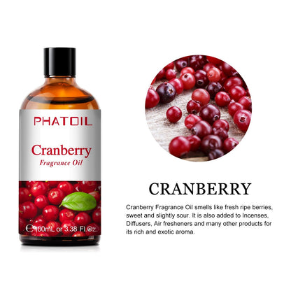 Phatoil 100ml Fruit Perfume Fragrance Oils for Aroma Diffuser With Droppers