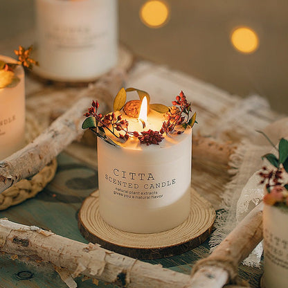 Soy Wax Romantic Aromatherapy Pillar Citta Scented Candle