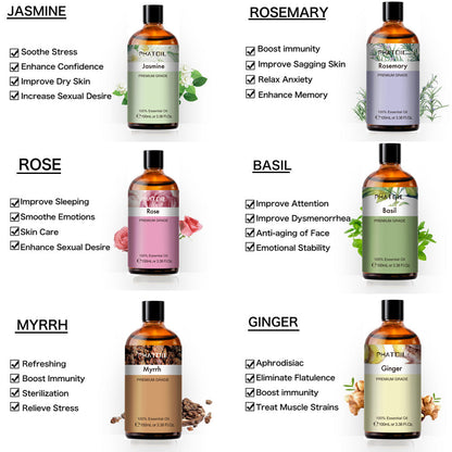 100ml Phatoil Pure Natural Essential Oil With Dropper