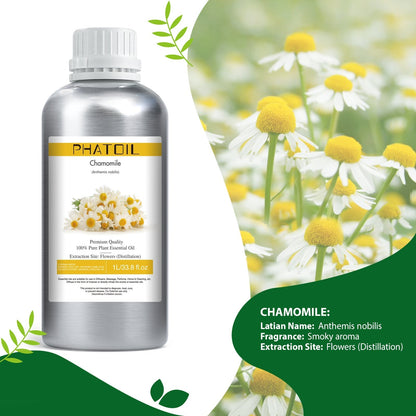 Phatoil 1000ml Pure Plant Essential Oil Fragrance With Droppers