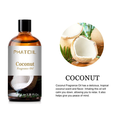 Phatoil 100ml Fruit Perfume Fragrance Oils for Aroma Diffuser With Droppers