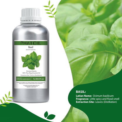 Phatoil 1000ml Pure Plant Essential Oil Fragrance With Droppers