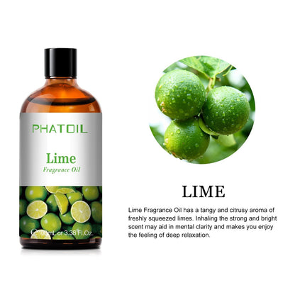 Phatoil 100ml Fruit Perfume Fragrance Oils for Aroma Diffuser With Droppers